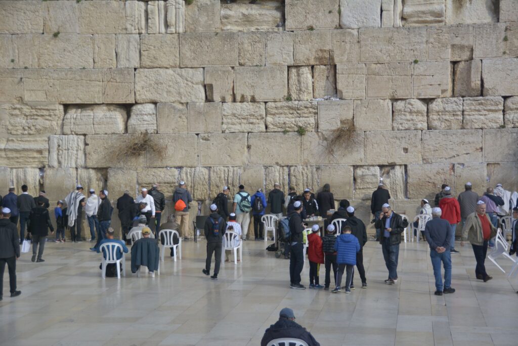 The Western Wall, also known as the Wailing Wall - Jerusalem.
