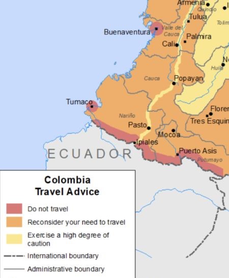 Visiting Las Lajas Sanctuary and crossing a land border between Colombia & Ecuador.