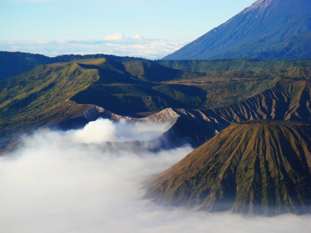 Mount Penanjakan sunrise hike in East Java, Indonesia.