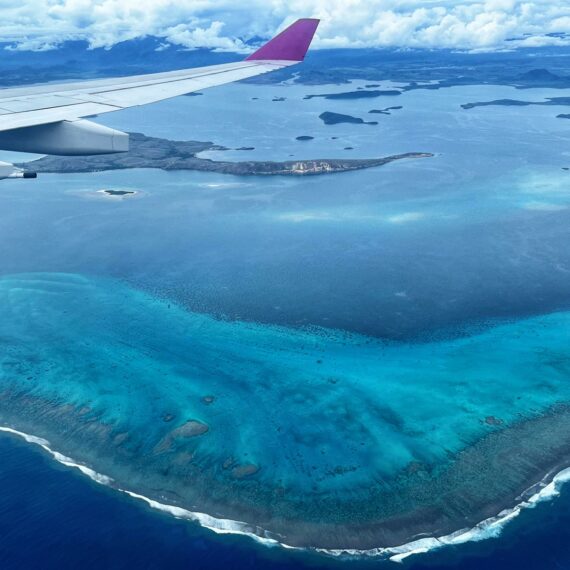 Fantastic snorkeling in New Caledonia Barrier Reef.