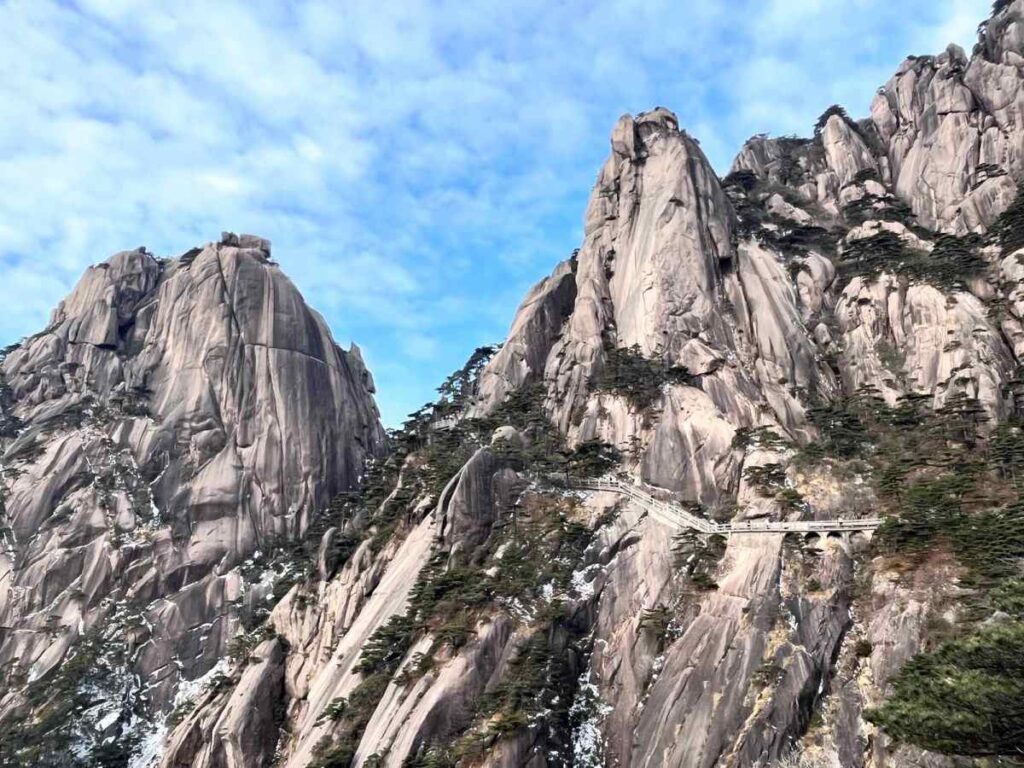 Hiking Huangshan Mountains – Avatar Yellow Mountains Scenic Area in China.
