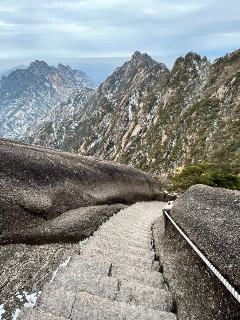 Hiking Huangshan Mountains – Avatar Yellow Mountains Scenic Area in China.