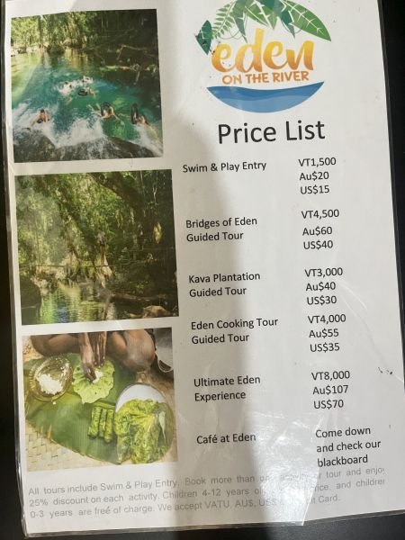 Blue Lagoon - Magnificent things to do in Port Vila the capital of Vanuatu.