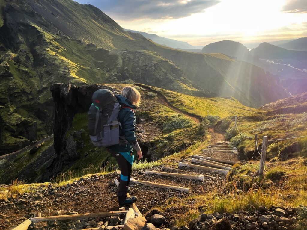 Landmanalaugar hiking trail Iceland