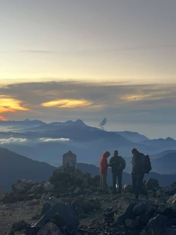 Hiking Tajumulco Volcano – the highest peak of Central America at 4222 meters.
