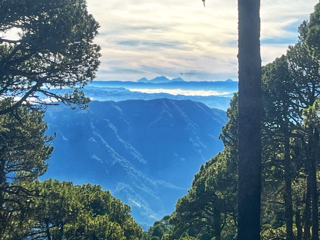 Hiking Tajumulco volcano, Guatemala.