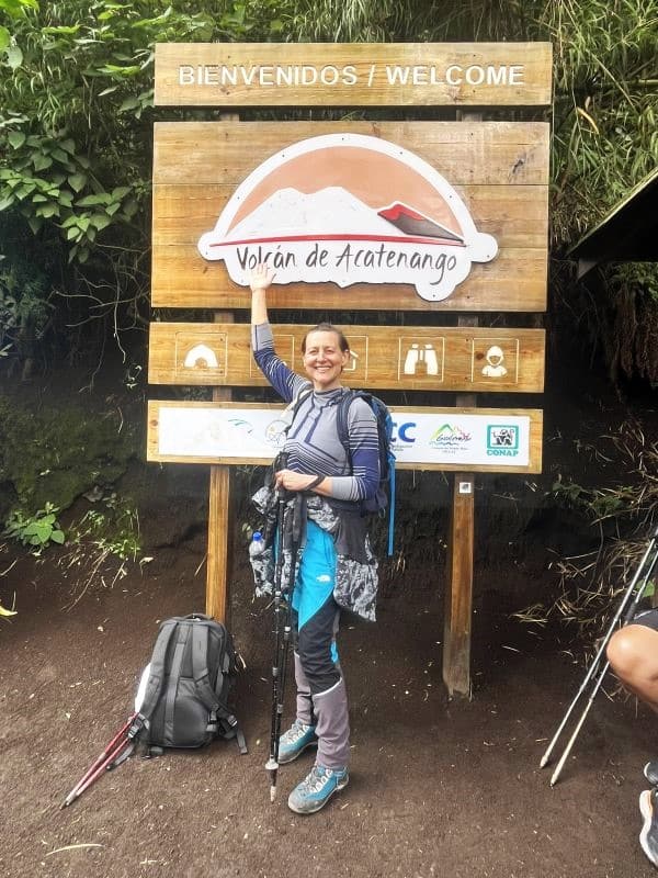 Acatenango Volcano hike difficulty & watching Fuego Volcano eruption.
