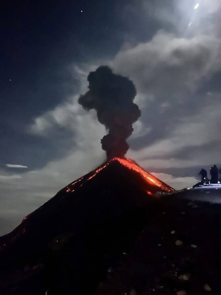 The best hikes in Guatemala - Acatenango volcano hike.